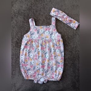 Just Lizzy Floral Romper Set